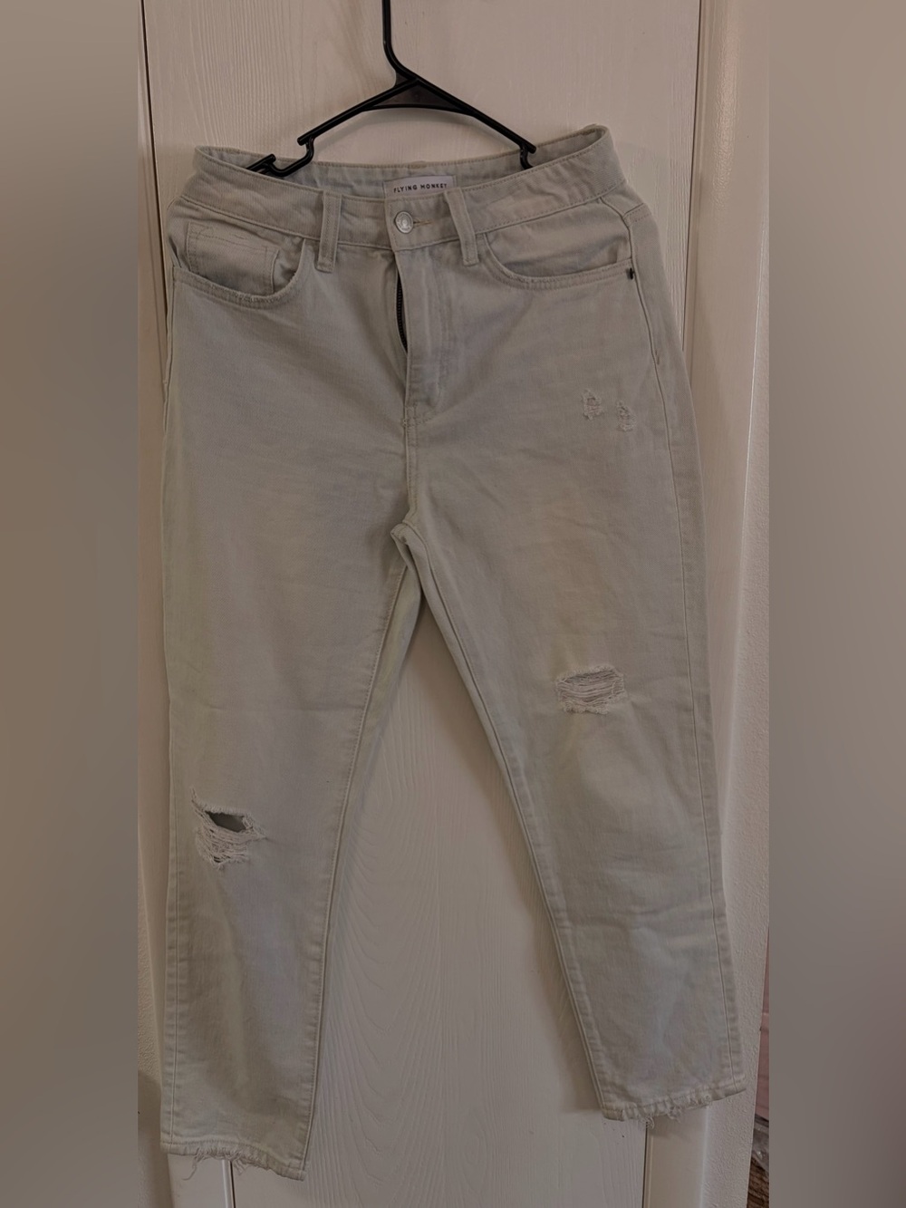 Flying Monkey Light Blue Distressed Women's Jeans